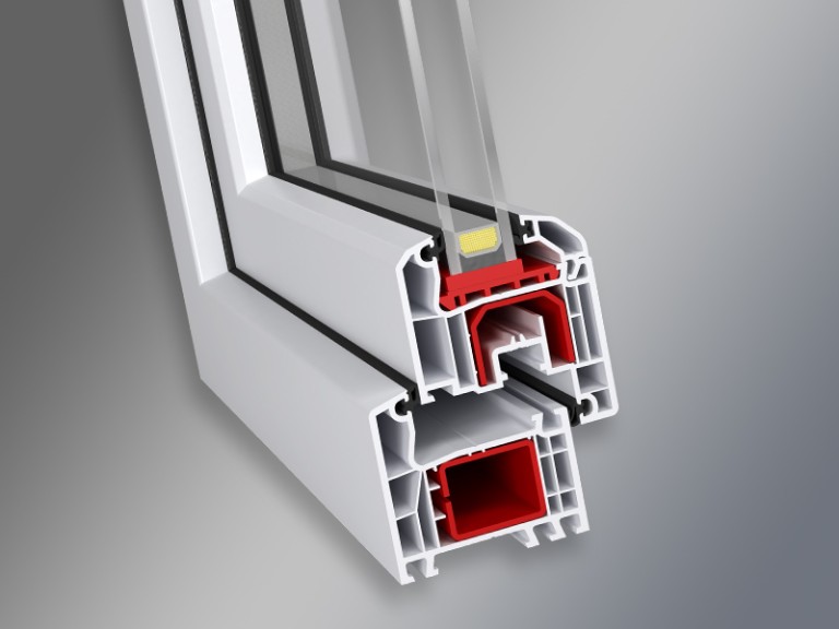 przekrój okna systemu okiennego IDEAL 4000