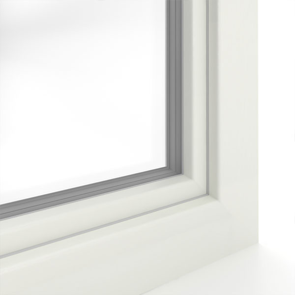 okno systemu IDEAL 4000 w kolorze biały (PVC)