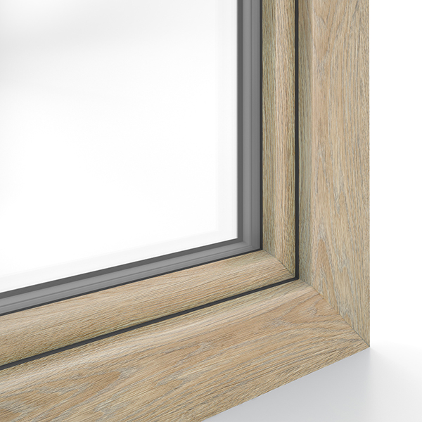 okno systemu IDEAL 7000 w kolorze Turner oak malt (woodec)