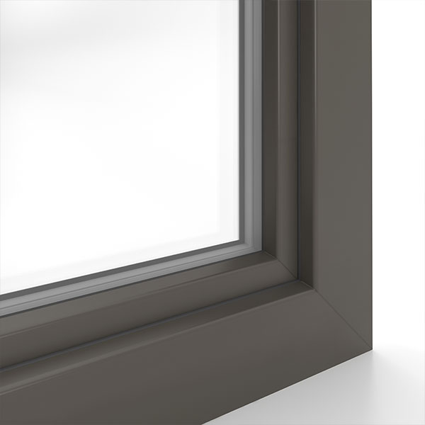 okno systemu IDEAL 7000 w kolorze Szary kwarcowy (piasek)