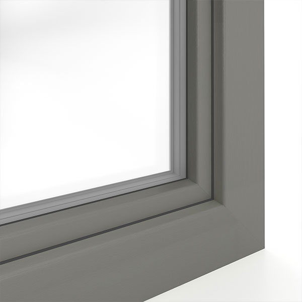 okno systemu IDEAL 7000 w kolorze Betonowy szary